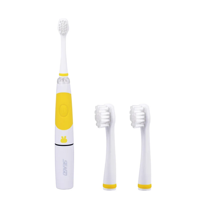 

Seago Waterproof Sonic Electric Toothbrush Children kids Soft DuPont Bristle Replaceable Brush Head Teeth Brush With LED light