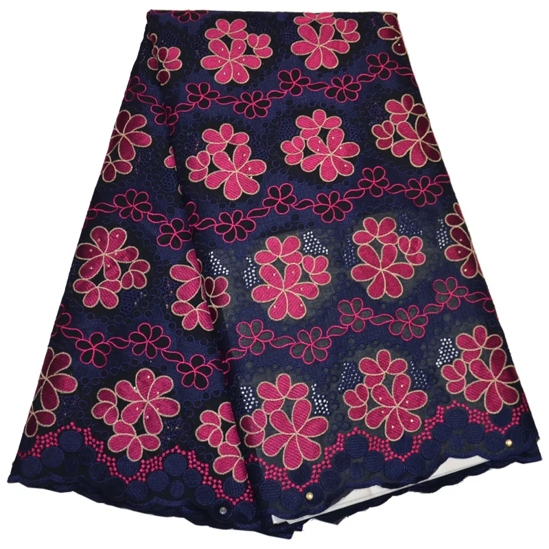 

Free shipping (5yards/pc) Wholsales African cotton lace fabric wonderful embroidered Swiss voile lace for party dress CLP207