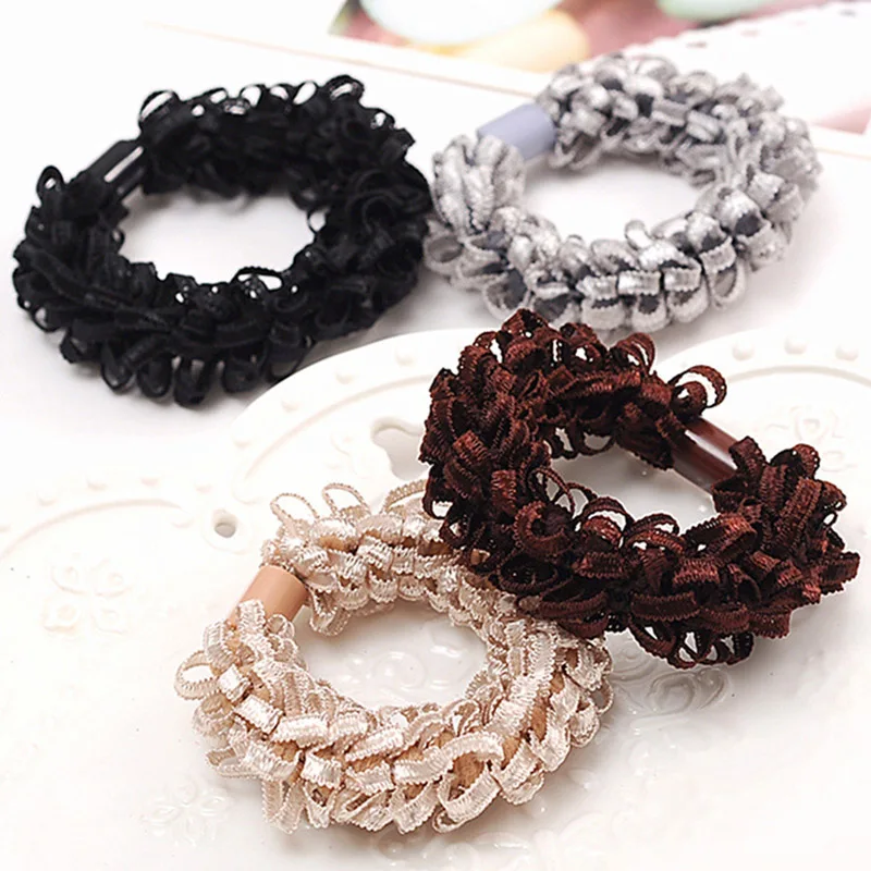 

Rubber Band 1PC New Popcorn Hair Accessories 4Colors Elastic Hair Band Korean