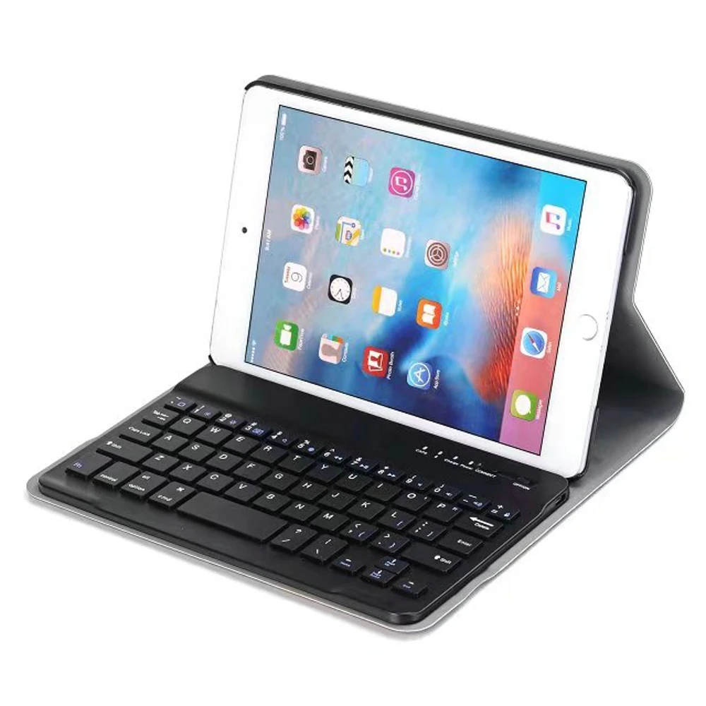 Ultra Slim Съемная Bluetooth 3,0 клавиатура Folio Stand кожаный чехол для Apple Ipad Mini 1 2 3 Mini2 Mini3 7,9 "планшеты