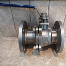 Фланцевый шаровой кран из нержавеющей стали, масляный газовый водяной шаровой клапан, RF фланцевый конец DN15 PN10 PN16