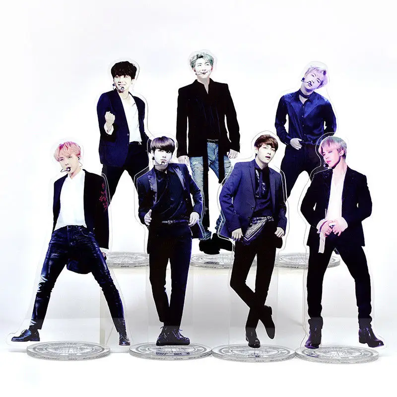 

Kpop Star BTS Bangtan Boys Acrylic Stand Toy Figure V JUNG KOOK JIMIN Double Side Collection