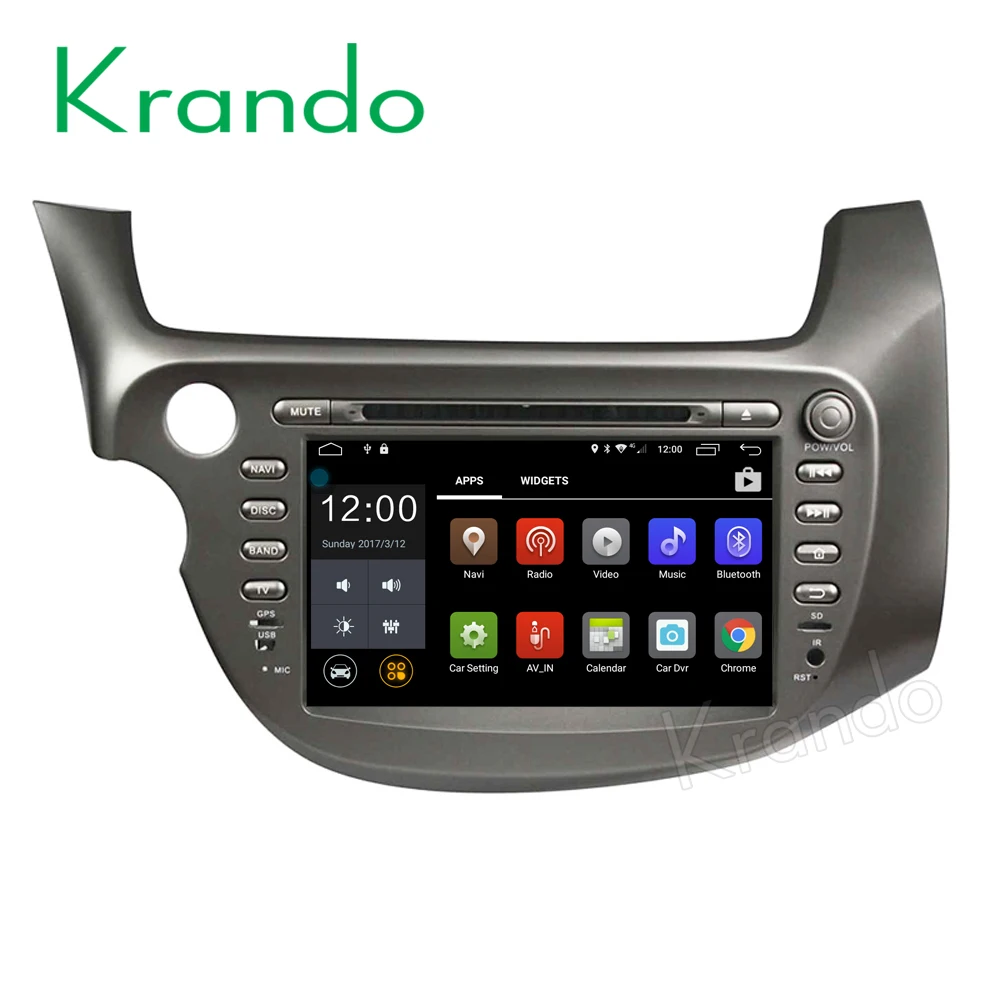 Krando 8" Android 8.0 car audio radio navigation multimedia system for