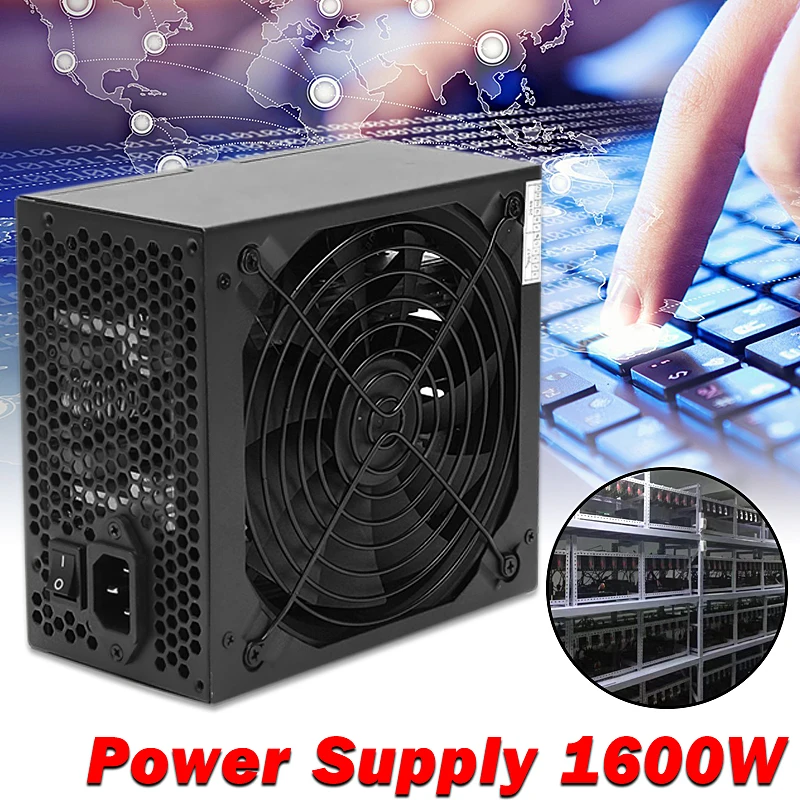 

1600W Modular Power Supply For 6 GPU Eth Rig Ethereum Coin Mining Miner Machines High Quality Computer power Supply For BTC