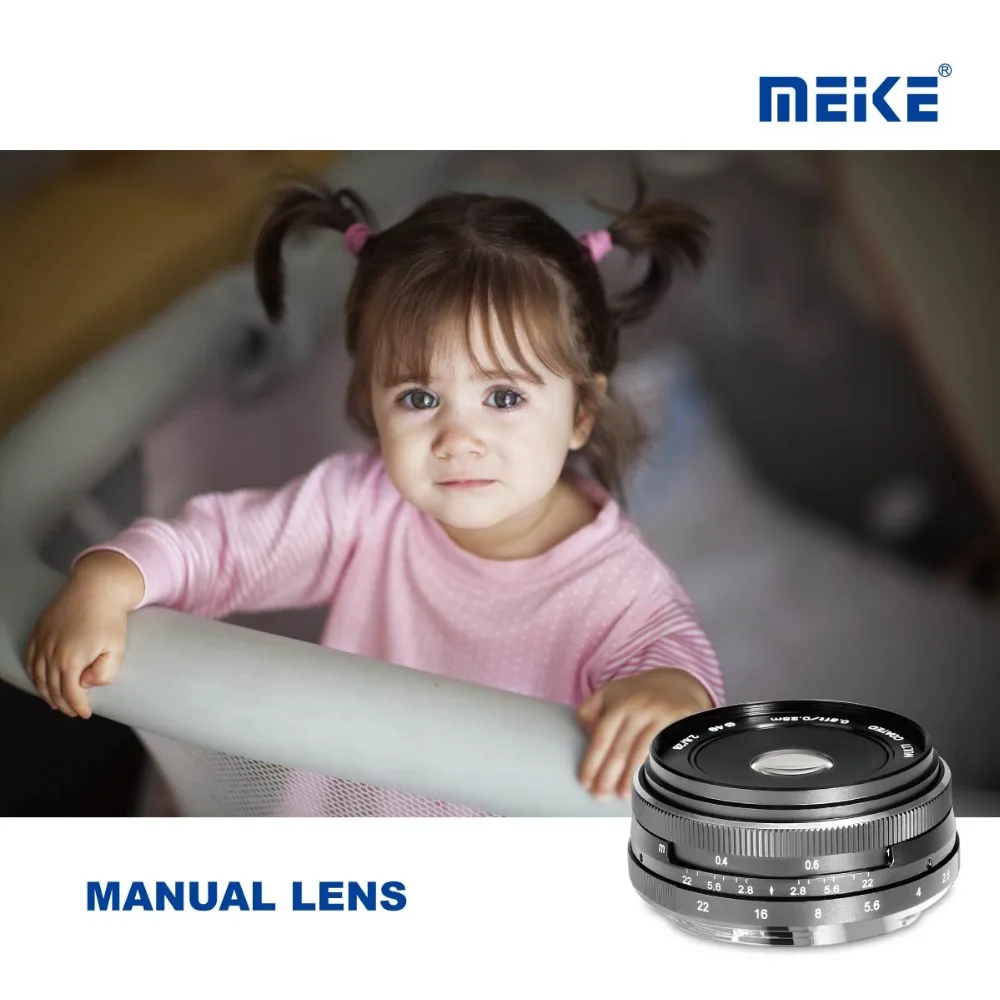 MEKE MK-28-2.8 28 мм f2.8 объектив с большой апертурой ручной фокусировки для fuji X mount беззеркальная камера Объектив для fuji фильм X-A1/A2 X-E1/E2