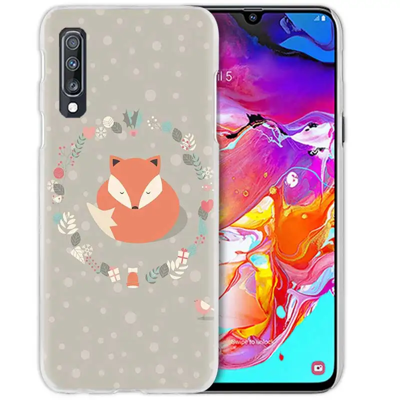 Чехол для samsung Galaxy A50 A70 A20e A40 A30 A20 A10 A8 A6 Plus A9 A7 жесткий прозрачный чехол для телефона