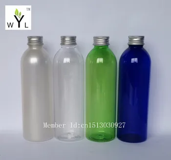 

250ml empty pet plastic bottle with aluminum cap with insert, 250cc empty refillable bottles,emulsion bottle WYL