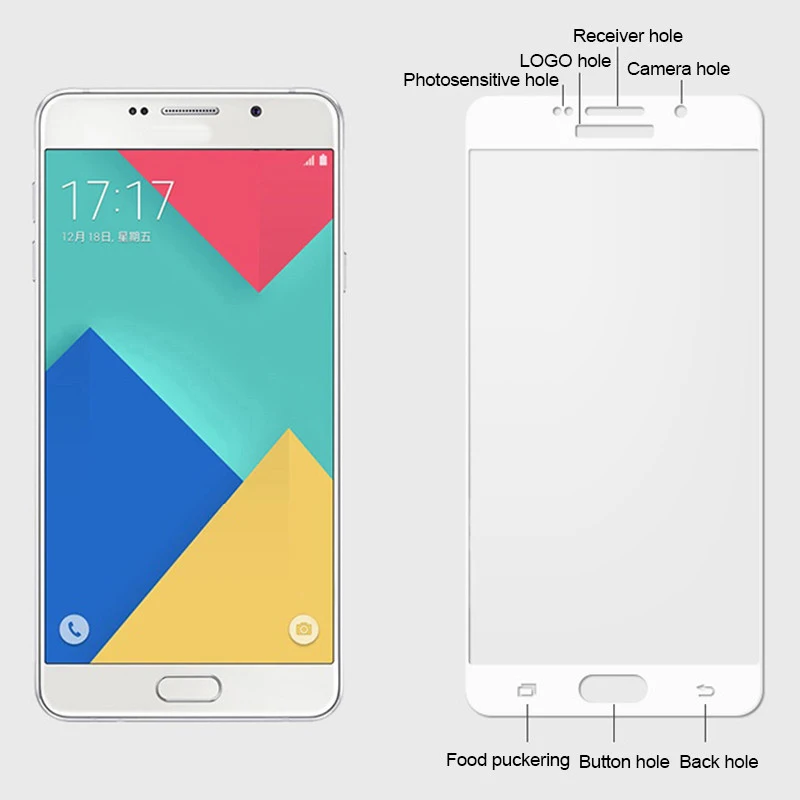 Защитное стекло для Samsung Galaxy A5 A7 A3 2017 2016 закаленная Защитная пленка экрана 2.5D