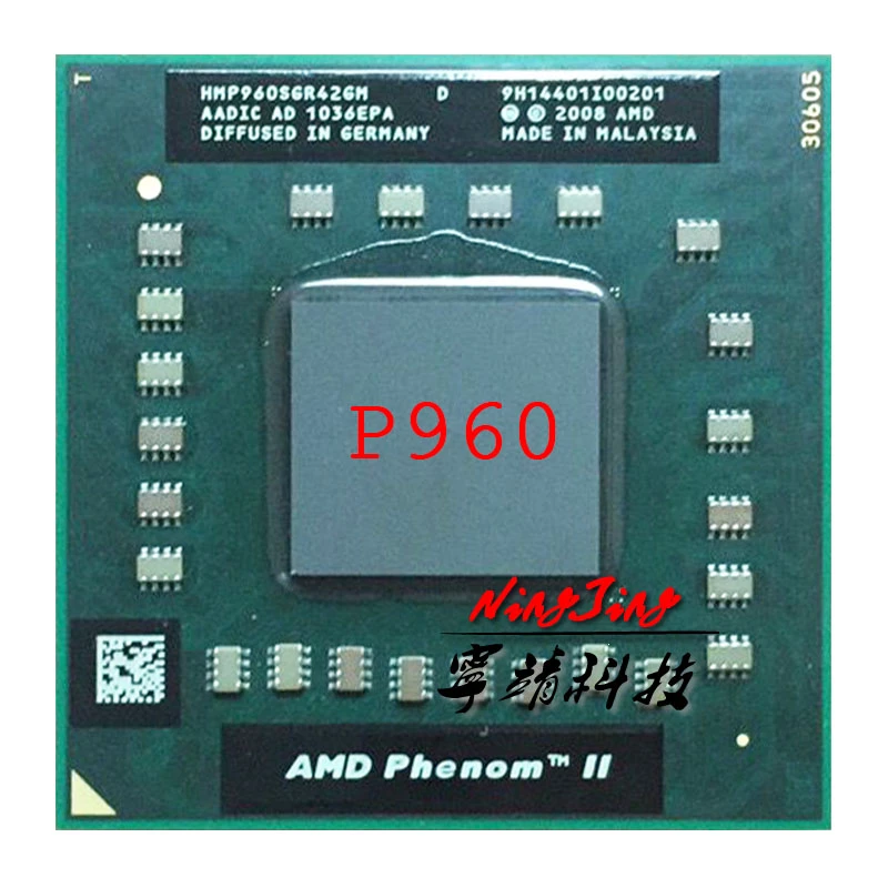 AMD Phenom II Quad-Core Mobile P960 1.8 GHz Quad-Core Quad-Thread CPU Processor HMP960SGR42GM Socket S1 cpu for gaming pc