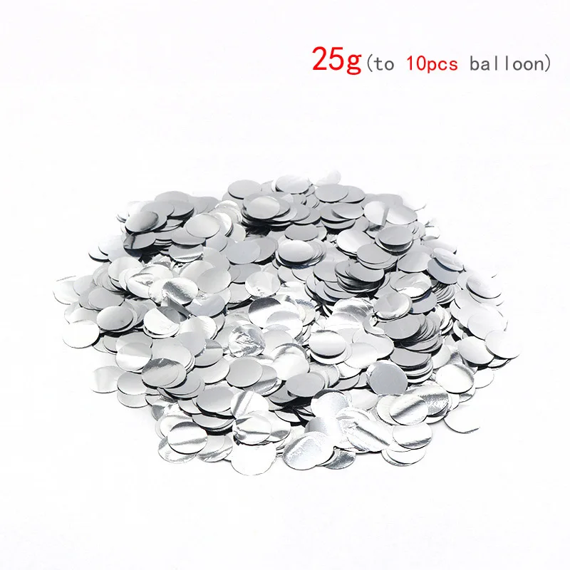25g silver sequins 20 шт. 12 дюймов Розовое Золото Блестки Золотые конфетти воздушные шары День рождения украшение Свадьба фестиваль поставки прозрачные шары Декор - Цвет: 25g silver sequins
