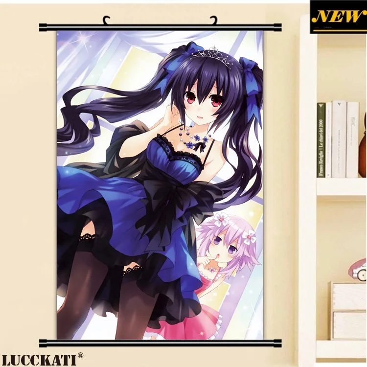 

40X60CM Choujigen Game Neptune Hyperdimension Neptunia Game loli cartoon anime wall picture mural scroll canvas painting poster