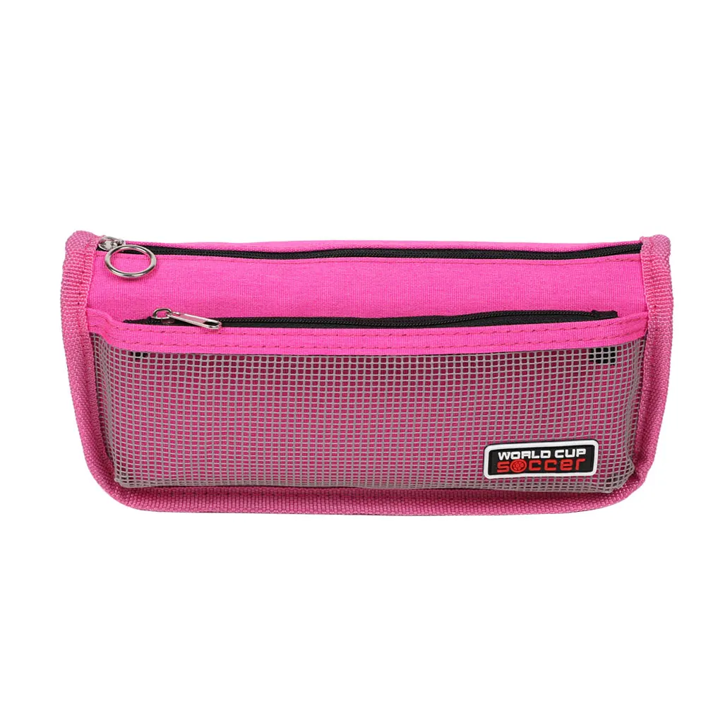 

TOPSTHINK Students solider color pencil pouch fashion gauze pencil bag simple durable pencil case wholesale