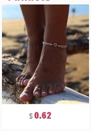 NS51 винтажные Многослойные ножные браслеты для женщин, подвеска в виде слона и солнца, подвески на веревке, цепь, пляжный летний ювелирный браслет на лодыжку