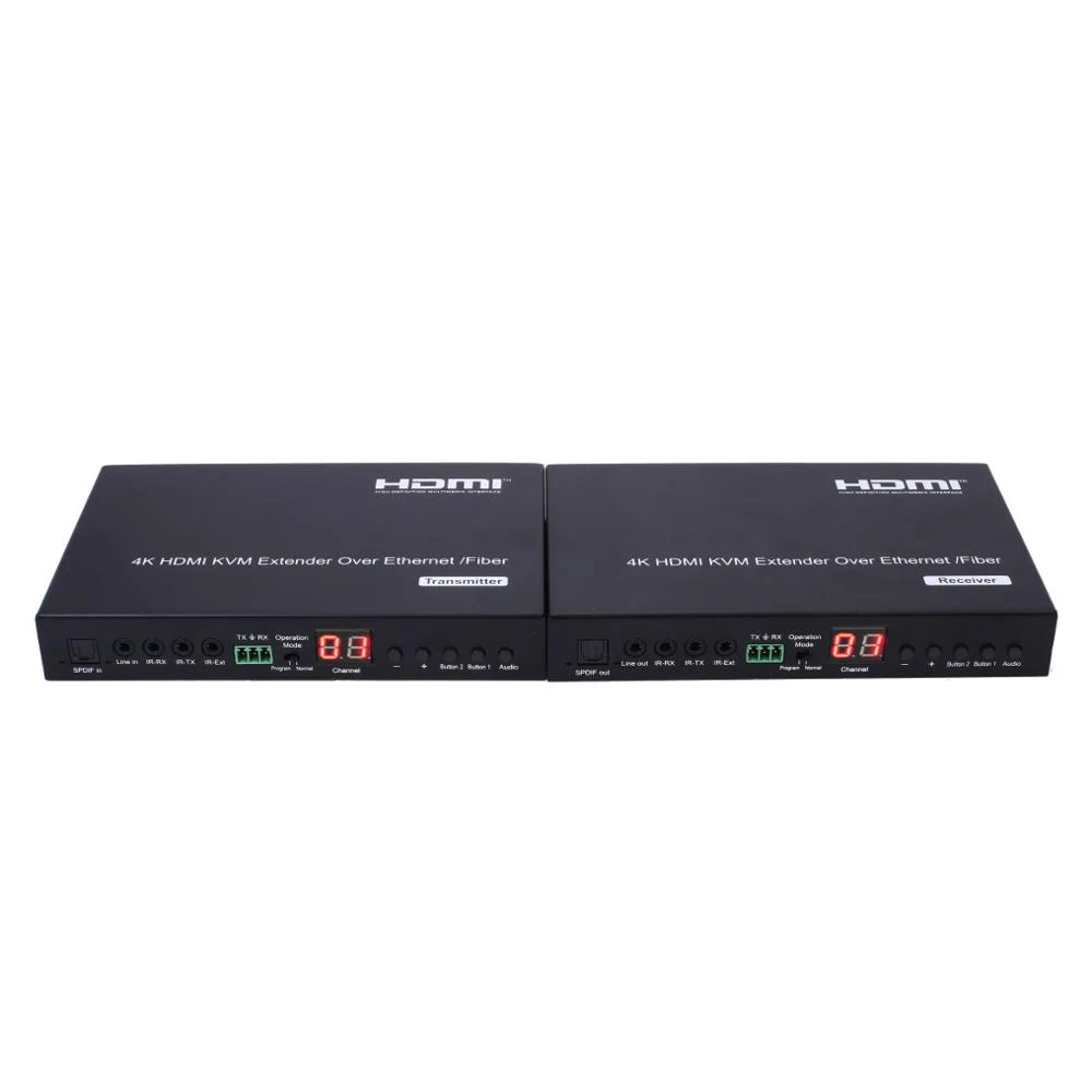 PUZHIJIE PZJ-EX57 4K KVM HDMI удлинитель по ip-кабелю с RS232 дистанционным светодиодный HDTV