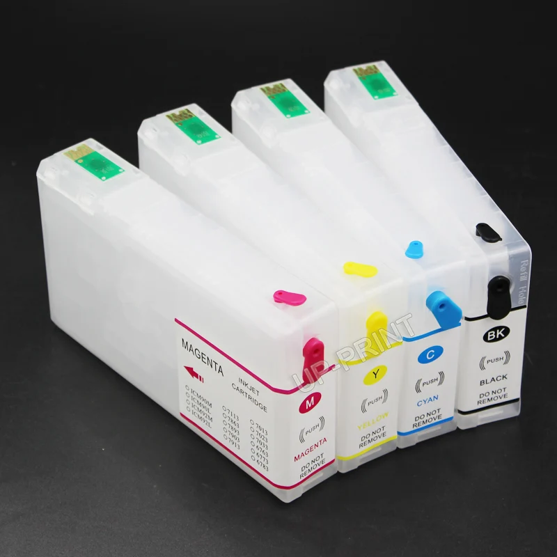 UP For Workforce pro WP4515DN WP4525DNF WP4595DNF refillable ink cartridge T7021 T7022 T7023