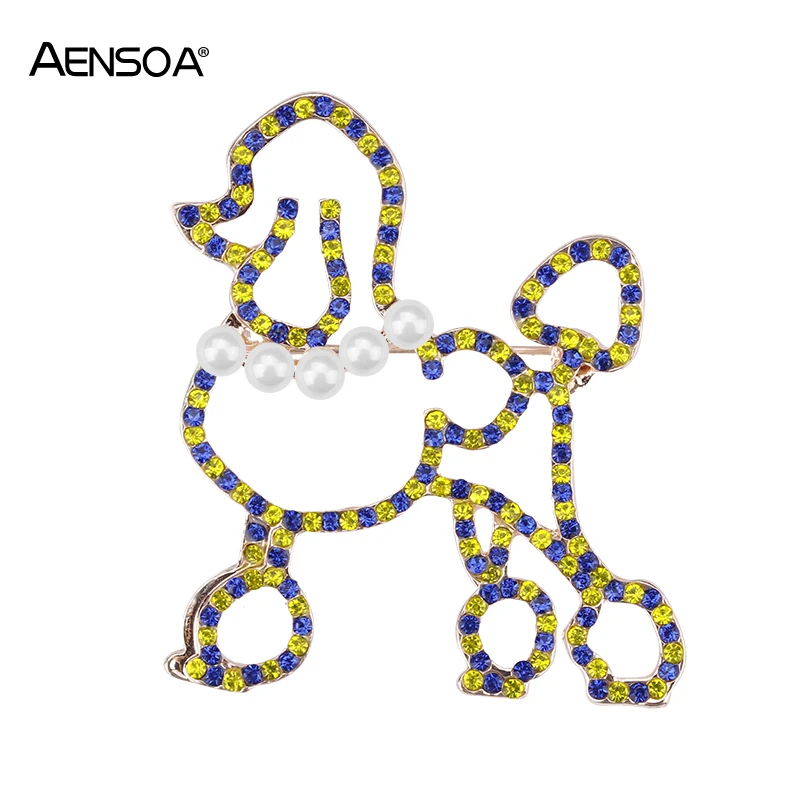 

Lifefontier Pearl Poodle Brooches For Women Ladies Teen Decoration Accessories Brooch Novelty Scarf Jewelry Brooches Wedding