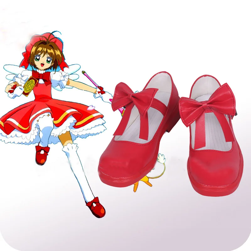 

Cardcaptor Sakura Kinomoto Sakura Cosplay Shoes Boots Women's Halloween Carnival Party Costume Accessory
