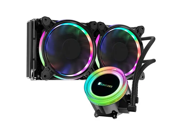 ^Cheap JONSBO TW2-240 TW240 RGB Dual Mode Color Control Integrated Water Cooled CPU Cooler
