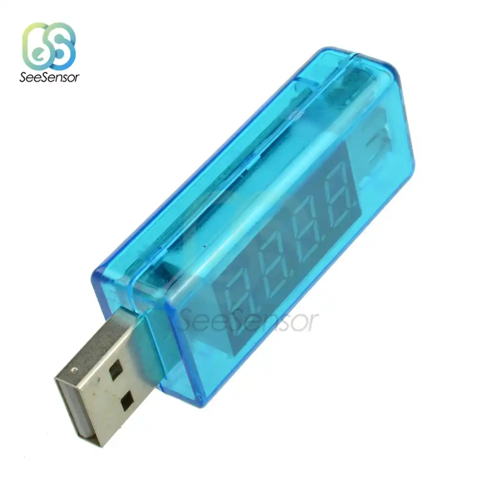 NEW 0.4inch LED 4-Digit Red Display USB Power Charger Voltage Current Tester