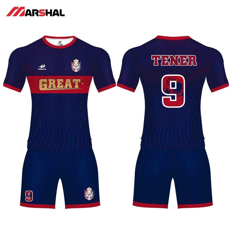 Personalized custom team soccer uniforms with numbers design authentic