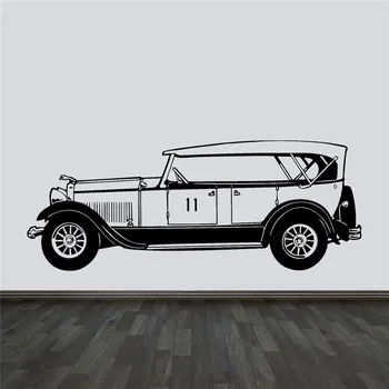 

Vintage Car Home Decor Vinyl Wall Sticker Removable Mural Decals Living Room Garage Wallpaper