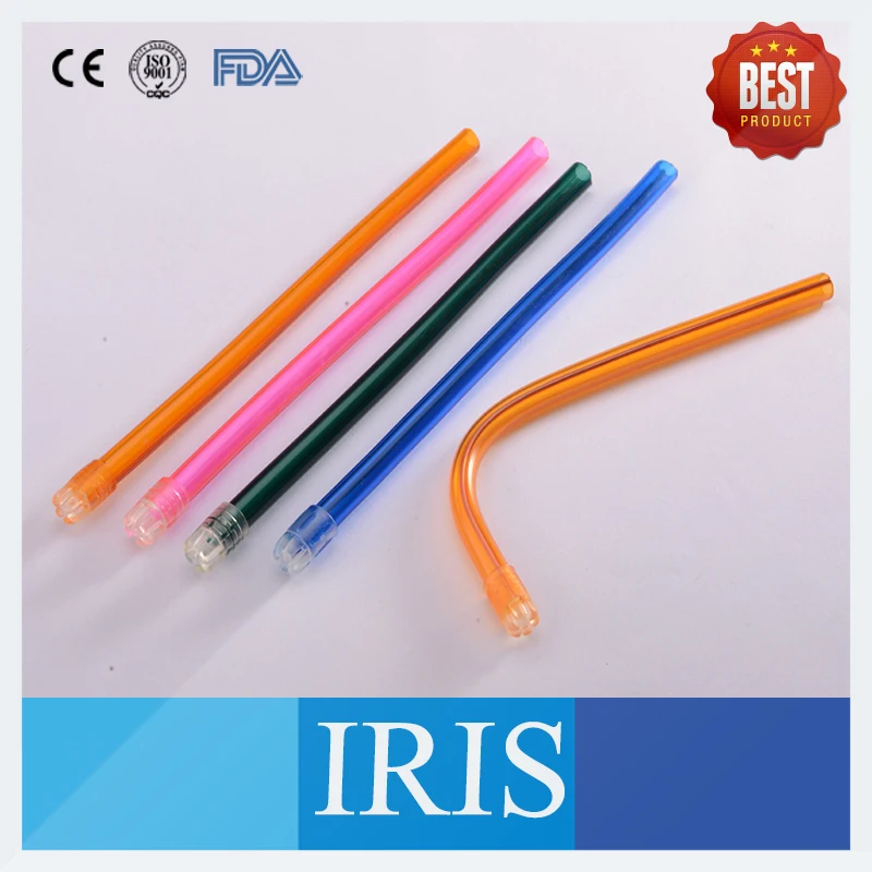 100pcs Colorful Dental Plastic Suction Tips Disposable Dental Suction