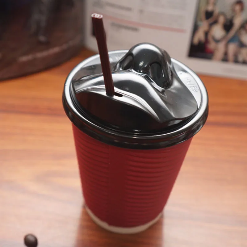 

100PCs Take Kiss out Paper Coffee Mug Lid paper Cup new design kissing lips disposable cup bottle party supplied birthday wegwer