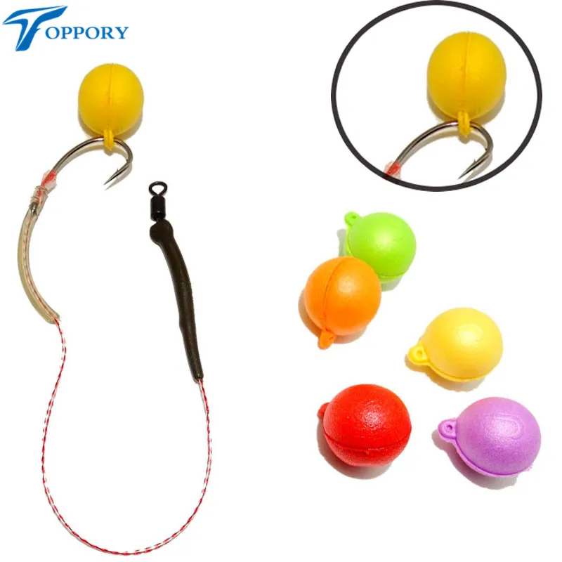 

Toppory 14mm Scented Boilies Carp Pop Up Bait Floating Smell Lure Corn Flavor Artificial Baits Hair Rig Terminal Tackle