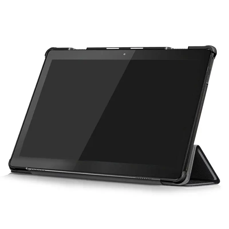 Чехол для lenovo Tab M10 10,1 чехол для планшета Funda TB-X605L TB-X605F тонкий магнитный складной из искусственной кожи чехол с подставкой в виде ракушки+ Защитная пленка на экран+ подставка для ручек