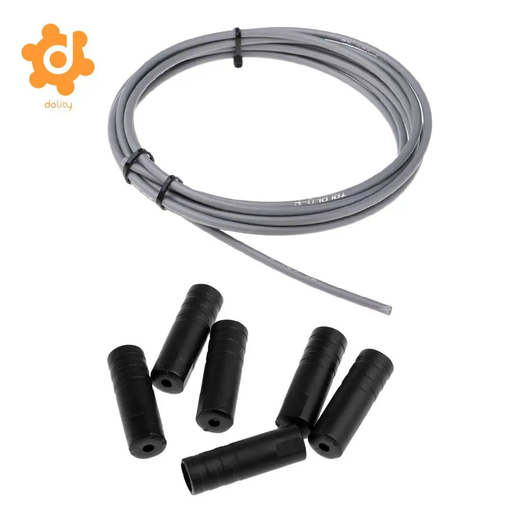 9.7 ft/Roll MTB  Road Bike Derailleur Shift Cable Housing Hose End Caps Tips Crimps Dust Cover 