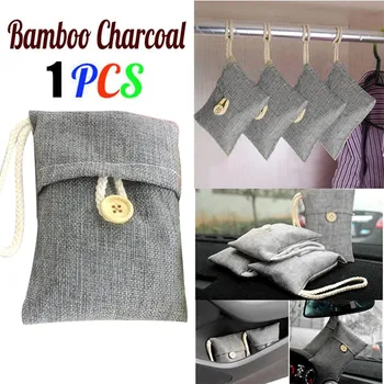

Car Home Odor Absorber Bamboo Charcoal Activated Carbon Air Freshener Deodorant Random Colors Activated bamboo charcoal CA