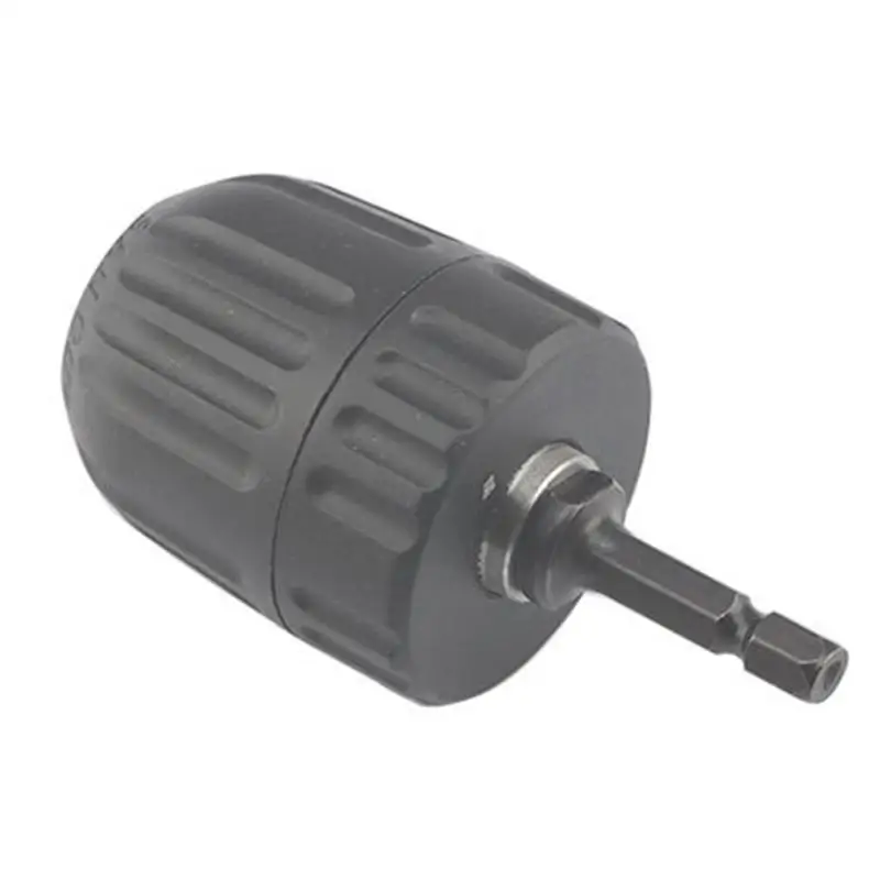 

Keyless Chuck Driver Hex Shank Screwdriver to Drill Converter 1/4'' HEX to 3/8'' Drill Bit Accessories