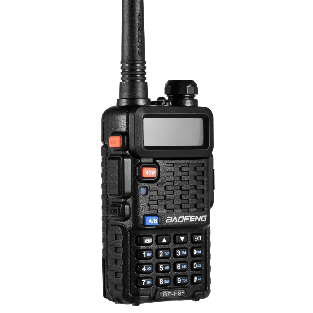 BAOFENG F8+ Walkie Talkie VHF/UHF Двухдиапазонный портативный приемопередатчик с ЖК FM радио приемник ключ запуска DTMF Encode