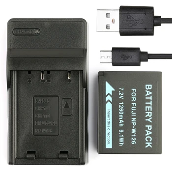 

LANFULANG 1 Pack NP-W126 NP-W126S Lithium-Ion Battery and Charger for Fujifilm Finepix HS30EXR HS33EXR HS50EXR HS35EXR