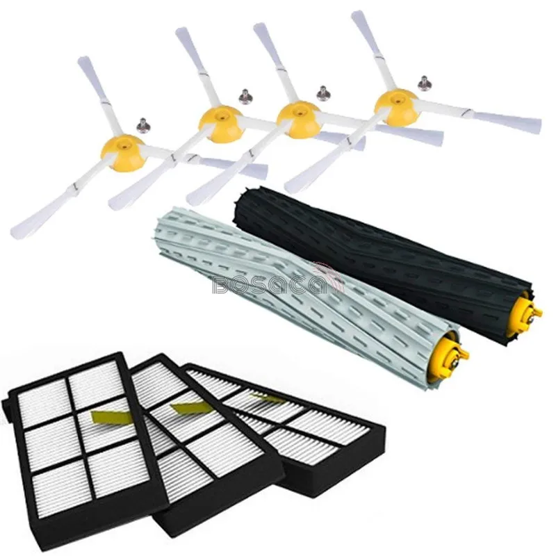 Для IRobot Roomba Запчасти комплект серии 800 860 865 866 870 871 880 885 886 890 900 960 966 980 -кисти и фильтры