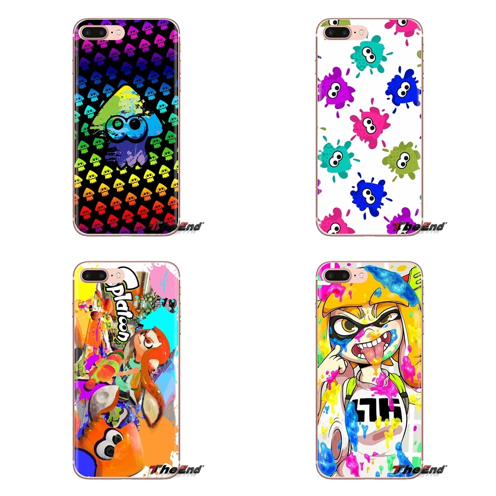 Squid Sisters Splatoon Art Pattern For Sony Xperia Z Z1 Z2 Z3 Z5 compact M2 M4 M5 C4 E3 T3 XA Huawei Mate 7 8 Y3II Soft Bag Case |