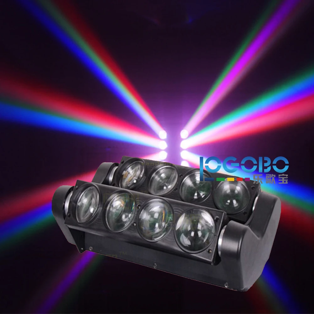 

Pack of 4 New LED Lighting Spider Beam 8x10W White/RGBW Home Entertainment Center Band DJ Party Stage Lighting Equipment Cheap