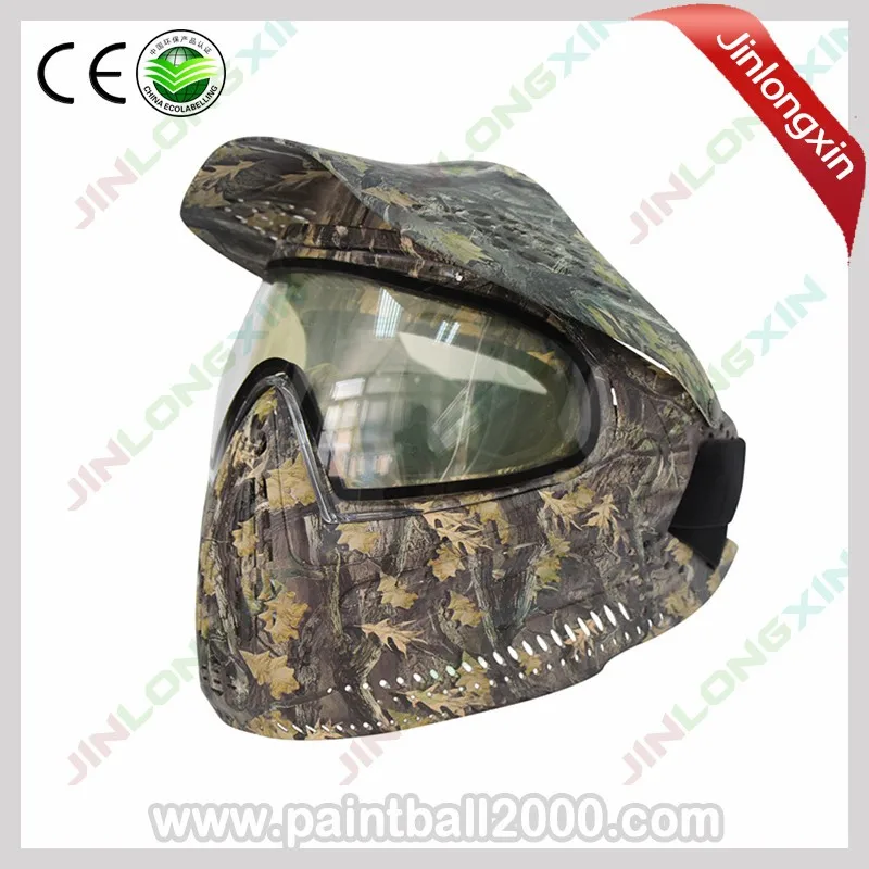 SPUNKY полное лицо airsoft bb маска для пейнтбола маска очки - Цвет: Leaf Brown