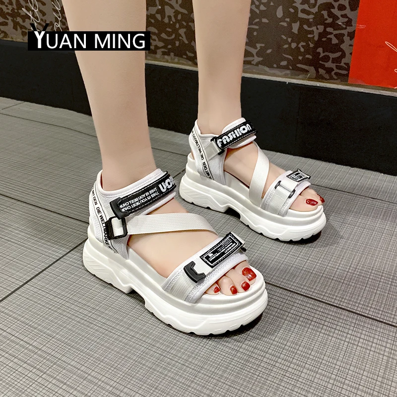 

YUANMING Women Sandals Spring Autumn Summer Women Shoes Ladies Casual Sandals Platform Sandals Fashion for Women Shoes