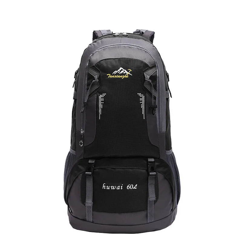 

Design High Quality Brand Nylon Travel Backpack 60L Big Capacity Bag Travel Waterproof Mountaineering Backpack