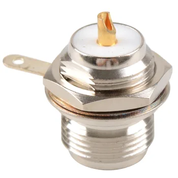 

1Pc Connector N Female Jack Bulkhead Solder Panel Mount Straight P0.05
