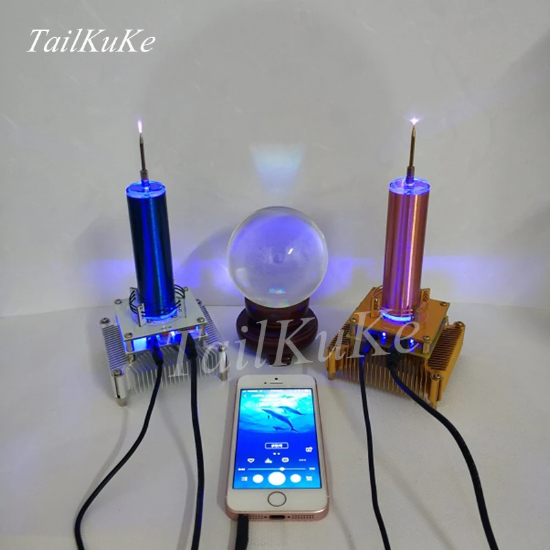 Tesla Coil Put музыкальная ионная ветряная мельница венок разные огни беспроводная
