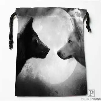 

Custom Printing Two-Wolves (1) Drawstring Shopping Bags Travel Storage Pouch Swim Hiking Toy Bag Unisex Multi Size18-12-31-120