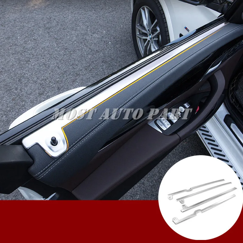 

Inner Car Door Lock Pin & Window Edge Trim Cover For BMW X3 X4 G01 G02 2018-2019