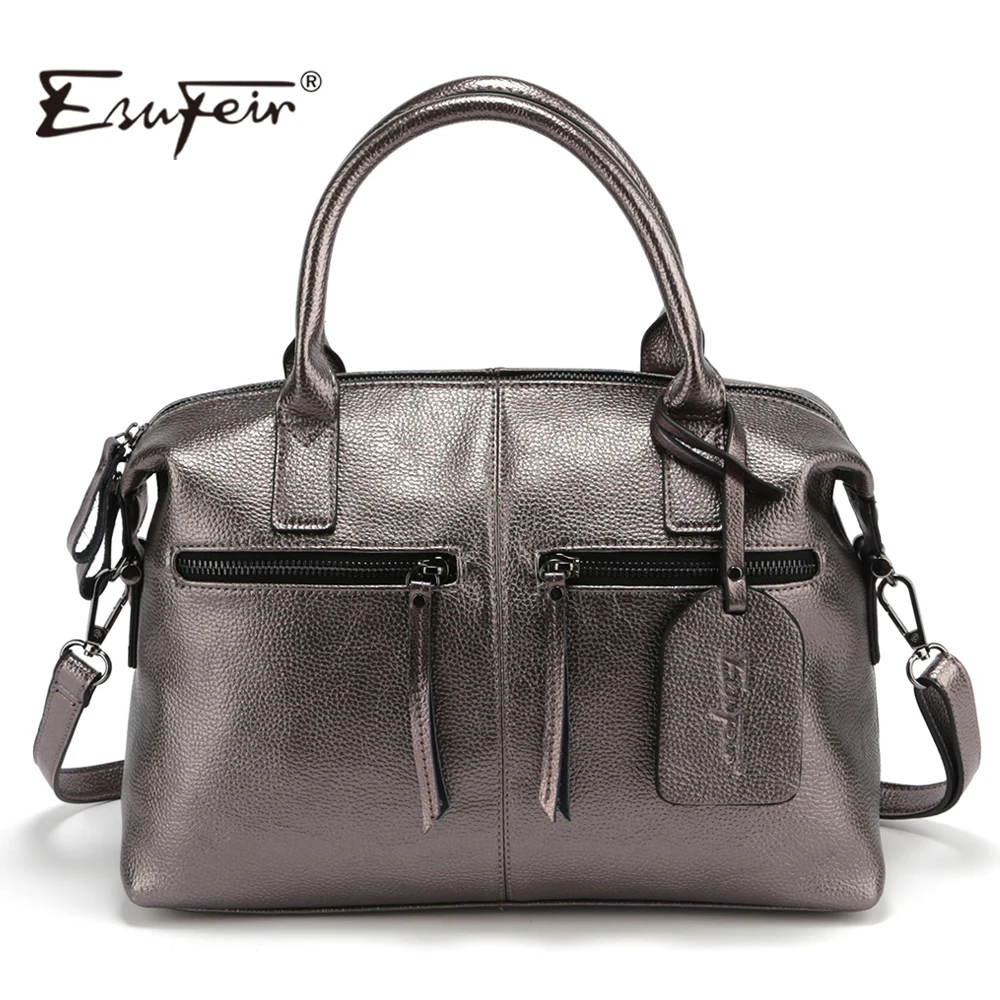 2016 Genuine Leather Boston Women Handbag Fashion Luxury Shoulder Bag Solid Zipper Women Pillow Bag Ladies Bag bolsos sac a main