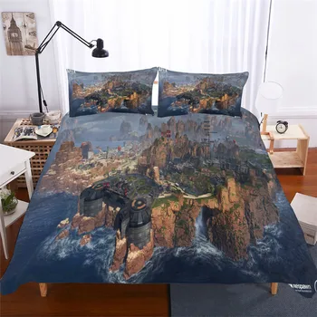 

HELENGILI 3D Bedding Set APEX Print Duvet Cover Set Bedcloth with Pillowcase Bed Set Home Textiles #APEX-05