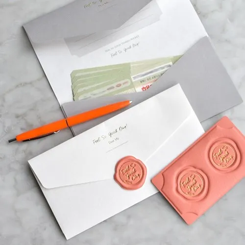 

Thanks Pocket Creative High Quality PU Stickers+Envelpe Set