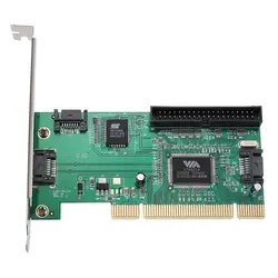 Новый PCI к 3 портам SATA + IDE комбинированный контроллер адаптер конвертер VIA6421 чип HDD AC388 DOM668