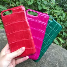 Натуральная крокодиловая кожа живота натуральная кожа чехол для iPhone 7 4,7 ''Телефон чехол для iPhone 7 Plus 5,5''