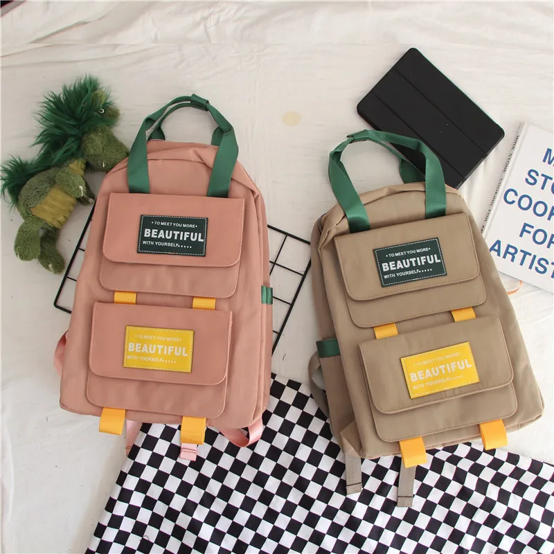 Hong Kong Wind Retro Street Brush Cool Bag Female Leisure Soft Sister